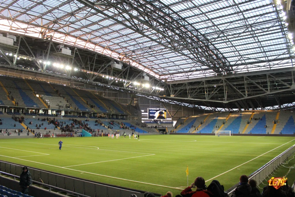Astana Arena trước chủ đề Kazakhstan vs Faroe Islands tại UEFA Nations League C3