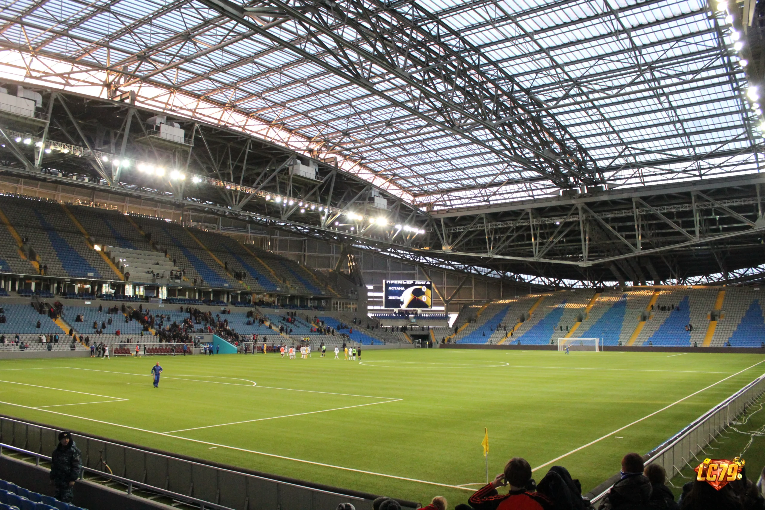 Astana Arena trước chủ đề Kazakhstan vs Faroe Islands tại UEFA Nations League C3
