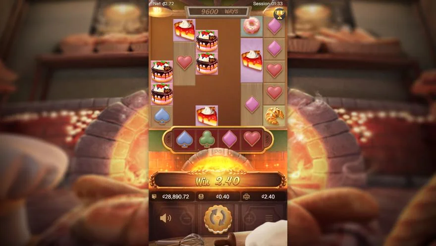 Ảnh màn hình gameplay game Bakery Bonanza (slot PG) chơi tại LC79