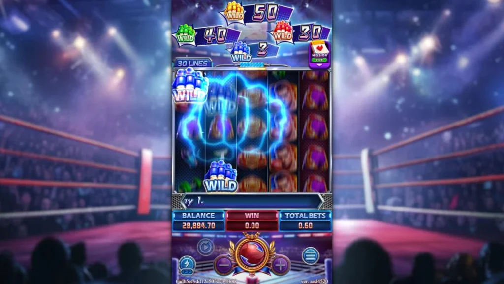 Ảnh giao diện chính game BOXING RICHES (slot FC) chơi tại LC79