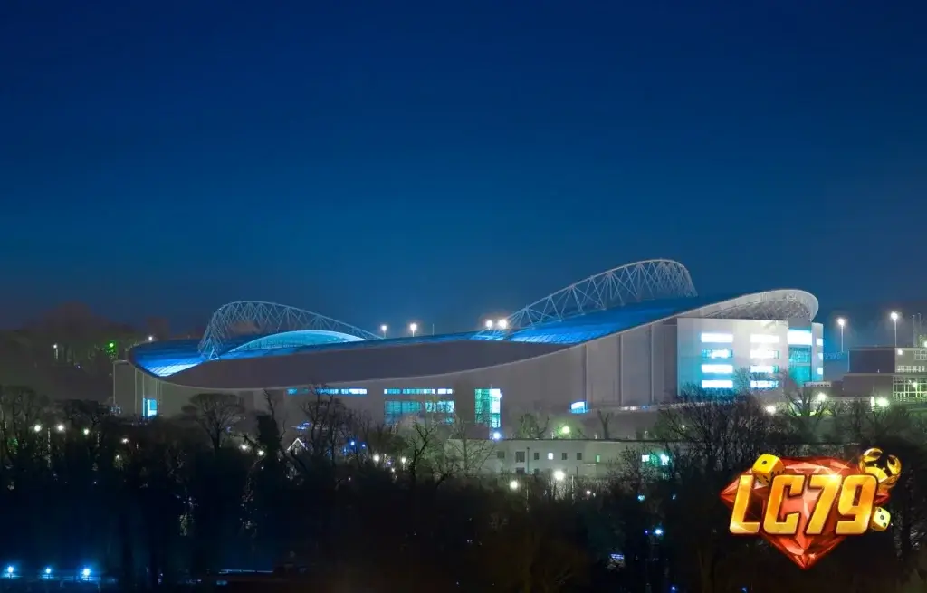 American Express Stadium trước trận Brighton Women vs Charlton Athletic Women tại WSL