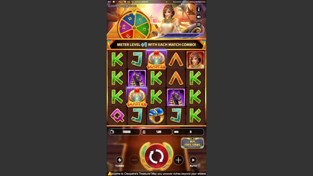 Ảnh giao diện chính game Cleopatra's Treasure (Kingmidas #) (slot) chơi tại LC79