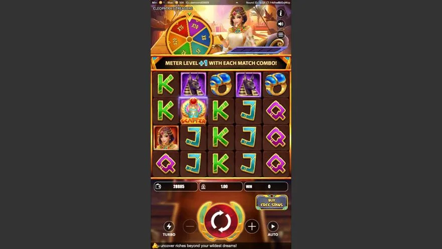 Ảnh màn hình gameplay game Cleopatra's Treasure (Kingmidas #) (slot) chơi tại LC79