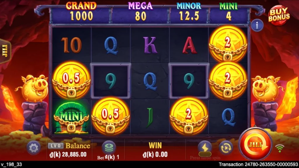 Ảnh giao diện chính game Devil Fire Twins (slot JILI) chơi tại LC79