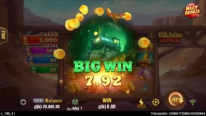 Ảnh giao diện chính game Gold Mine Express (slot JILI) chơi tại LC79