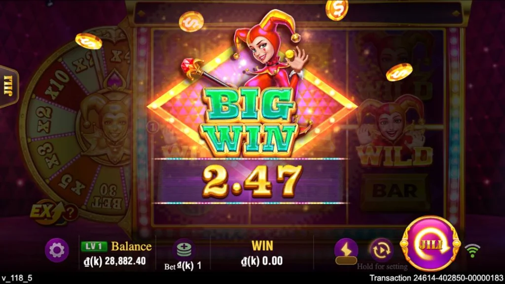 Ảnh giao diện chính game Golden Joker (slot JILI) chơi tại LC79