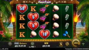 Ảnh giao diện chính game Hawaii Beauty (slot JILI) chơi tại LC79