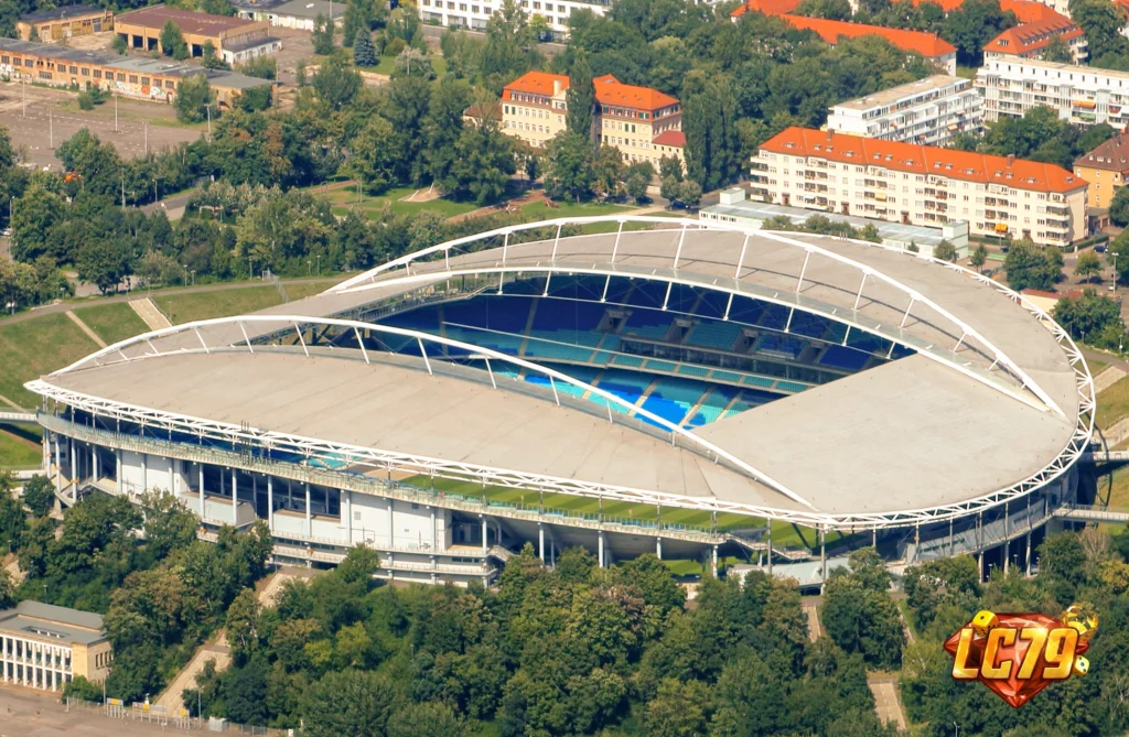 Red Bull Arena Leipzig trước trận Leipzig vs PSV Champions League 13/10