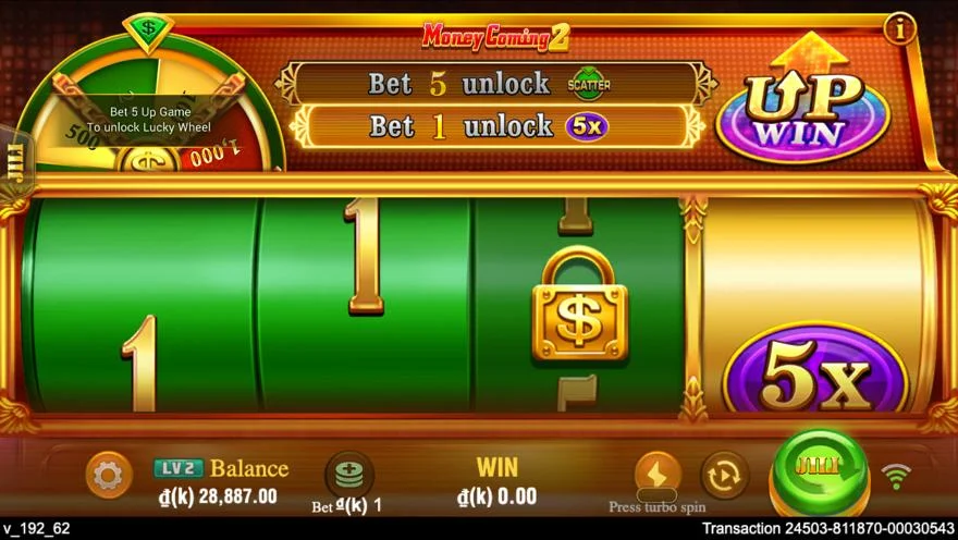 Ảnh bảng biểu tượng & tính năng game Money Coming 2 (slot JILI) chơi tại LC79
