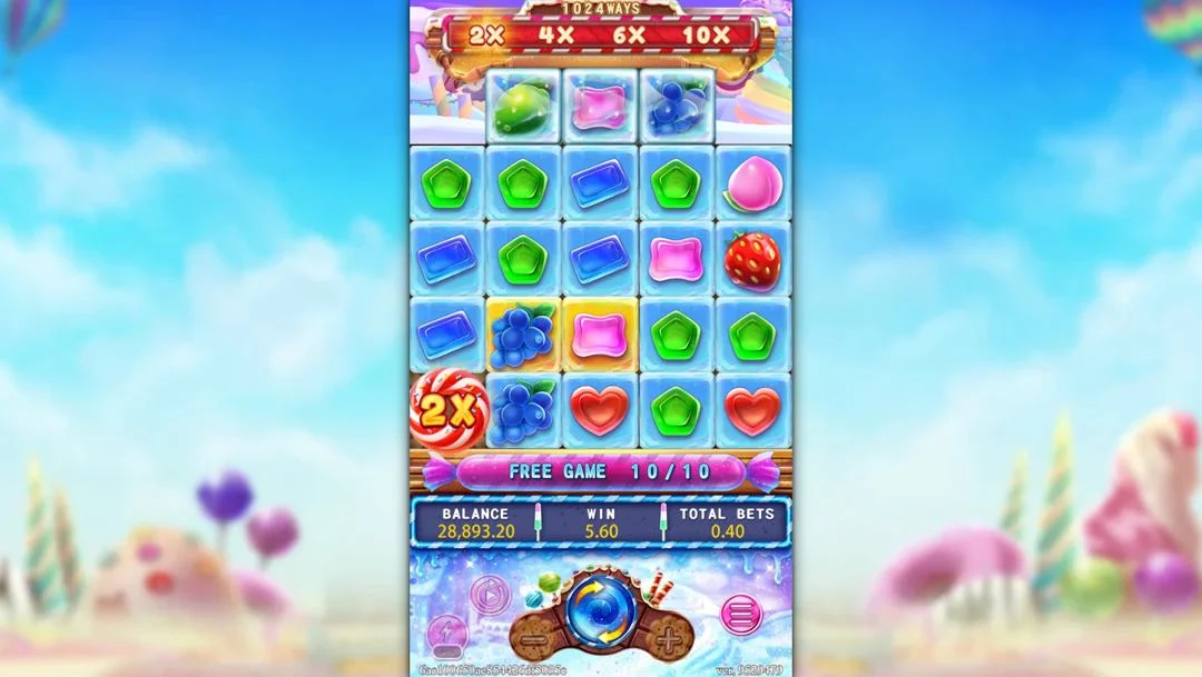Ảnh giao diện chính game SUGAR BANG BANG PLUS (slot FC) chơi tại LC79